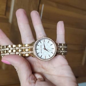 A beautiful rose gold watch for a small wrist
